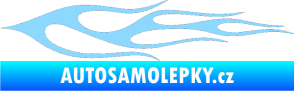 Samolepka Plameny 053 světle modrá