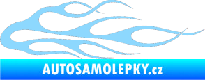 Samolepka Plameny 055 světle modrá