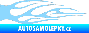 Samolepka Plameny 059 světle modrá
