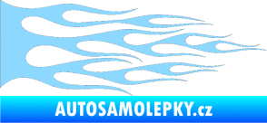 Samolepka Plameny 067 světle modrá