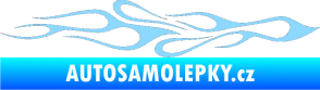Samolepka Plameny 080 světle modrá