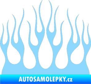 Samolepka Plameny 084 světle modrá