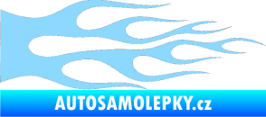 Samolepka Plameny 087 světle modrá