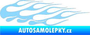 Samolepka Plameny 091 světle modrá