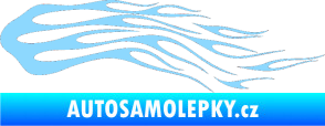 Samolepka Plameny 093 světle modrá