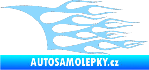Samolepka Plameny 094 světle modrá
