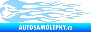 Samolepka Plameny 095 světle modrá