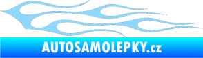 Samolepka Plameny 100 světle modrá