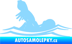 Samolepka Plavání 005 pravá světle modrá