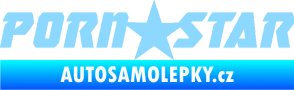 Samolepka Porn star  světle modrá