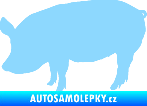 Samolepka Prase 001 levá světle modrá