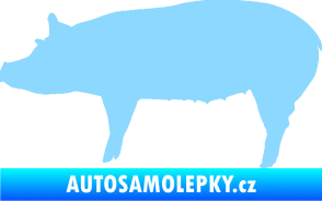 Samolepka Prase 002 levá světle modrá