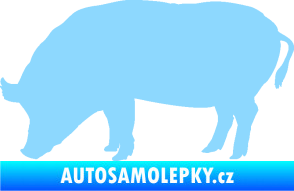 Samolepka Prase 004 levá světle modrá