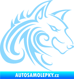 Samolepka Predator tattoo 001 pravá světle modrá