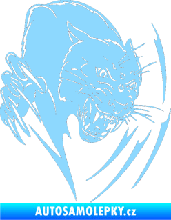 Samolepka Predators 111 pravá puma světle modrá
