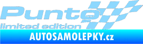 Samolepka Punto limited edition pravá světle modrá