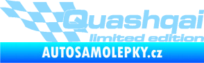 Samolepka Quashqai limited edition levá světle modrá