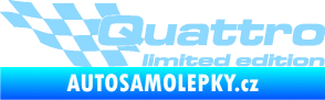 Samolepka Quattro limited edition levá světle modrá