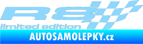Samolepka R8 limited edition pravá světle modrá