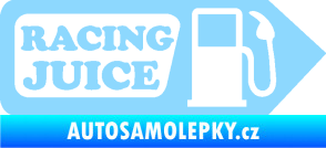 Samolepka Racing juice symbol tankování světle modrá