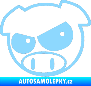 Samolepka Rally pig 002 levá světle modrá