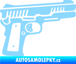 Samolepka Revolver 003 pravá světle modrá