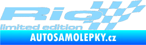 Samolepka Rio limited edition pravá světle modrá
