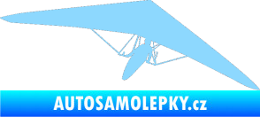 Samolepka Rogalo 001 pravá světle modrá