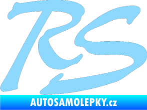Samolepka RS nápis 002 světle modrá