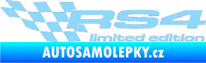 Samolepka RS4 limited edition levá světle modrá