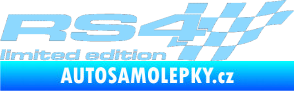 Samolepka RS4 limited edition pravá světle modrá