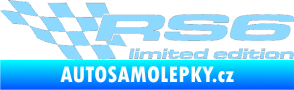 Samolepka RS6 limited edition levá světle modrá