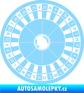 Samolepka Ruleta kolo 001 světle modrá