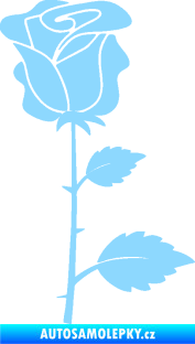 Samolepka Růže 007 pravá světle modrá