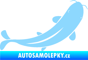 Samolepka Ryba 001 pravá světle modrá