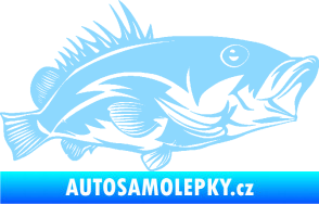 Samolepka Ryba 004 pravá světle modrá