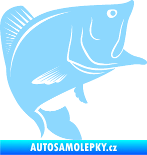 Samolepka Ryba 009 pravá světle modrá
