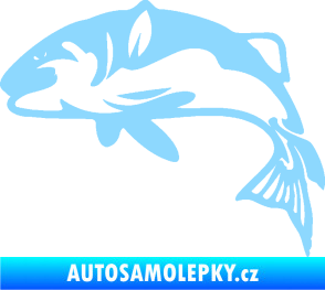 Samolepka Ryba 010 levá světle modrá