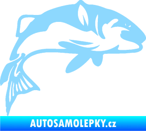 Samolepka Ryba 010 pravá světle modrá