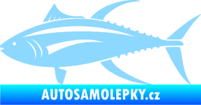 Samolepka Ryba 013 levá tuňák světle modrá