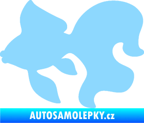 Samolepka Ryba 019 levá závojnatka světle modrá