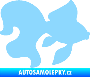 Samolepka Ryba 019 pravá závojnatka světle modrá