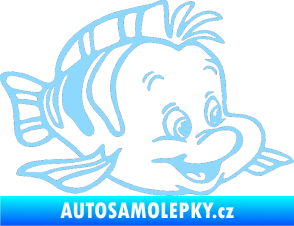 Samolepka Rybička pravá světle modrá