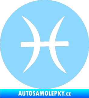 Samolepka Ryby 001 - horoskop světle modrá