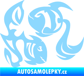 Samolepka Ryby 003 levá světle modrá