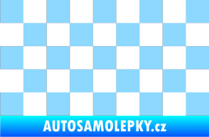 Samolepka Šachovnice 001 světle modrá