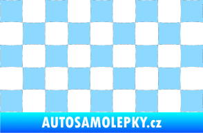 Samolepka Šachovnice 002 světle modrá