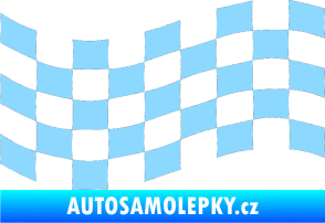 Samolepka Šachovnice 006 světle modrá