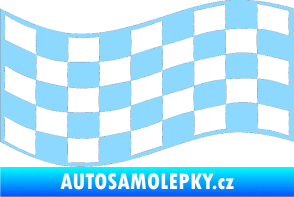 Samolepka Šachovnice 010 světle modrá