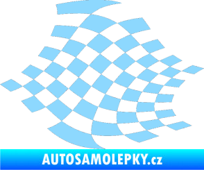 Samolepka Šachovnice 032 světle modrá